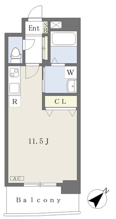 アンベリール紺屋町の物件間取画像